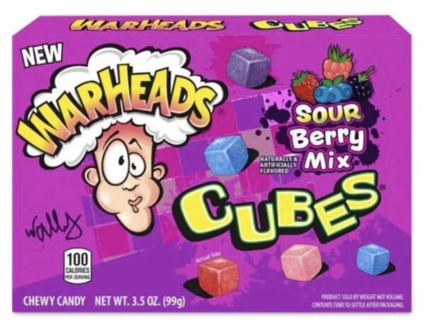 Warheads Cubes Sour Berry Mix 99g