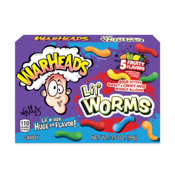 Warheads Lil' Worms Theatre Box 99g