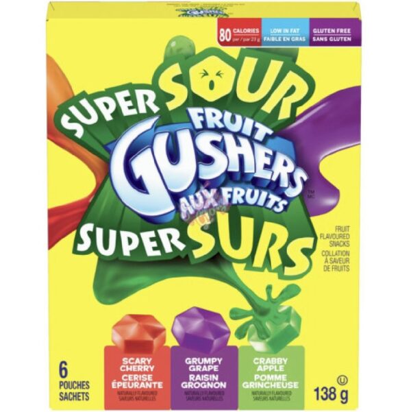 Fruit Gushers Super Sour 138g (CAN)