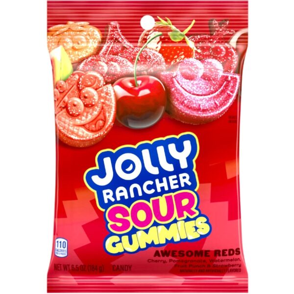 Jolly Rancher Gummies Sour Awesome Reds (184g)