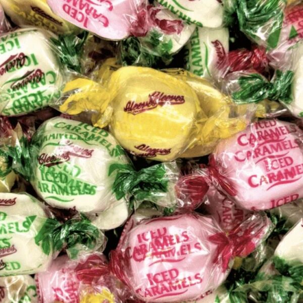 Mixed Fruit Iced Caramels