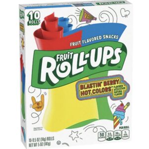 Fruit Roll-Ups Blastin' Berry Hot Colors 141g